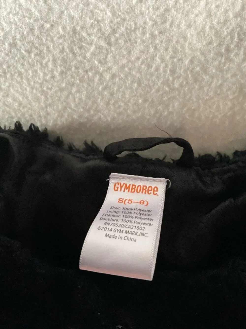 Gymboree black girl winter faux fur Cape shoulder cove S 5-6Y